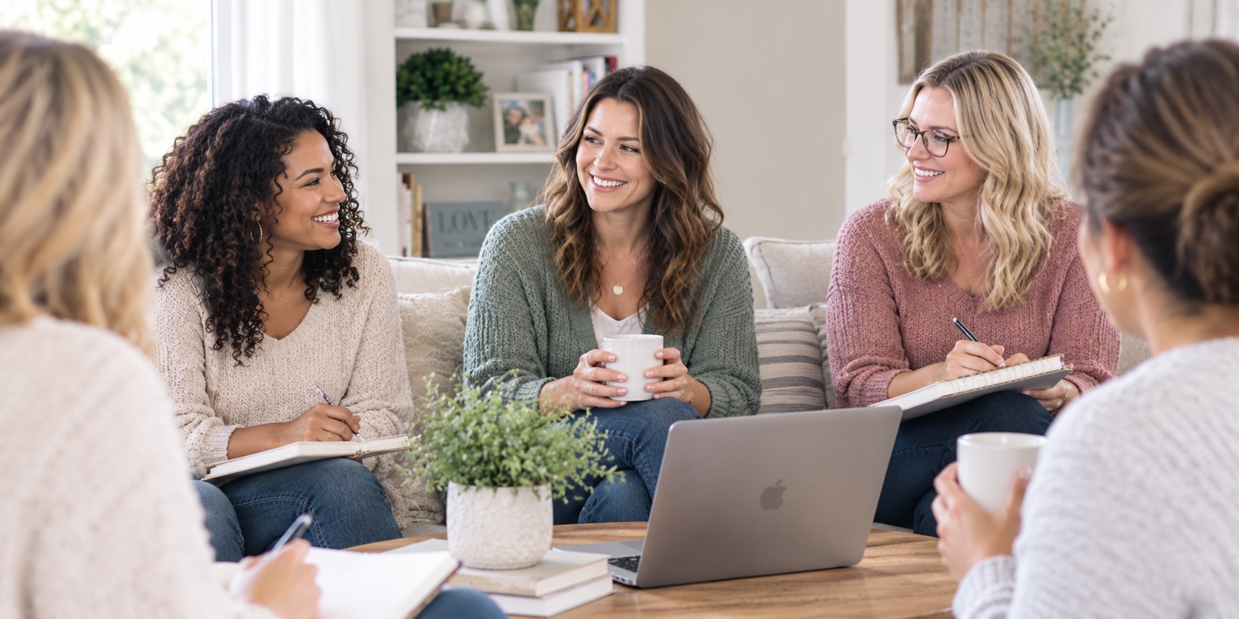 A small group of women meeting together